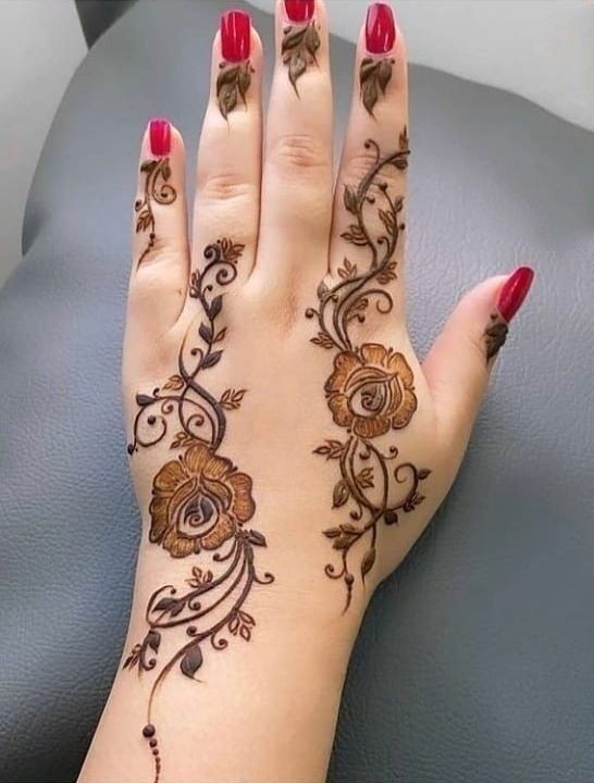 Back Hand Mehndi Design