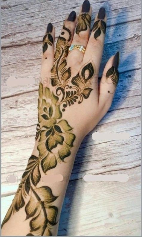 Back Hand Mehndi Design