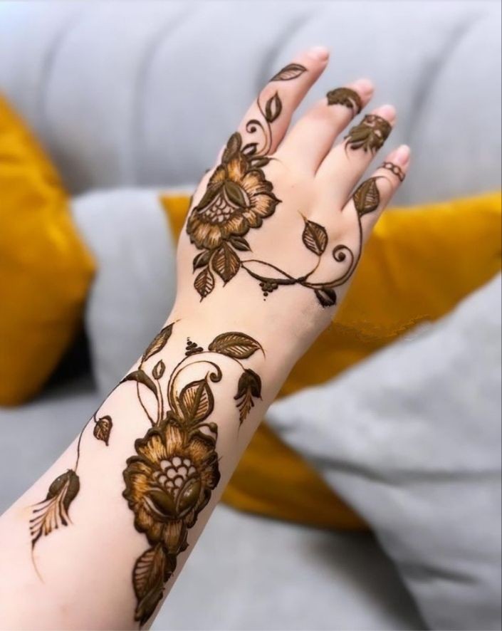 Back Hand Mehndi Design