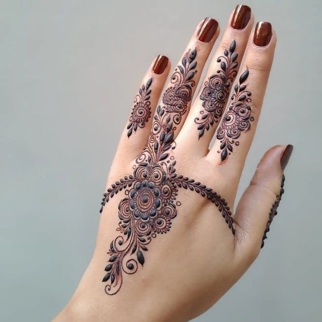 Back Hand Mehndi Design