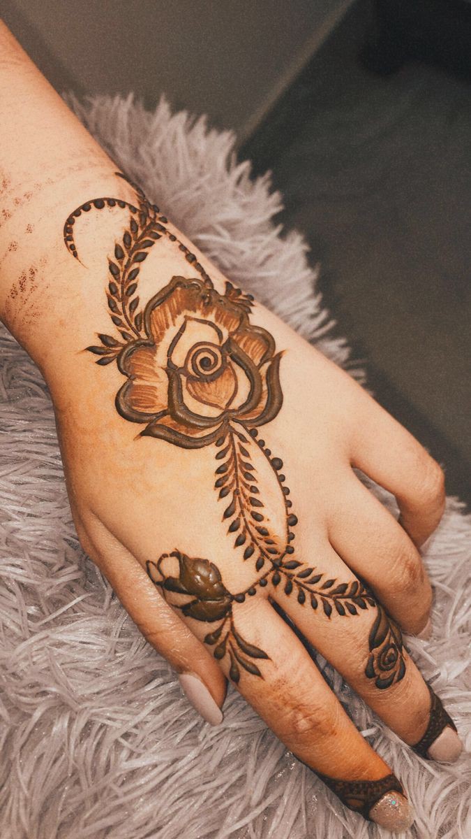 Back Hand Mehndi Design