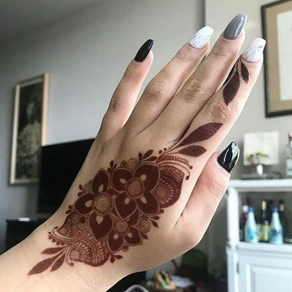 Back Hand Mehndi Design