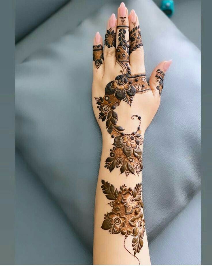 Back Hand Mehndi Design