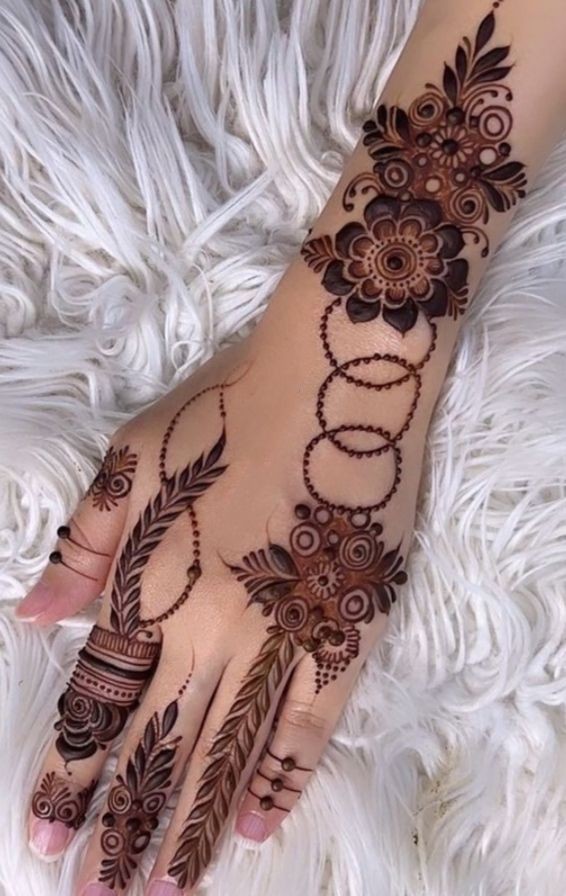 Back Hand Mehndi Design