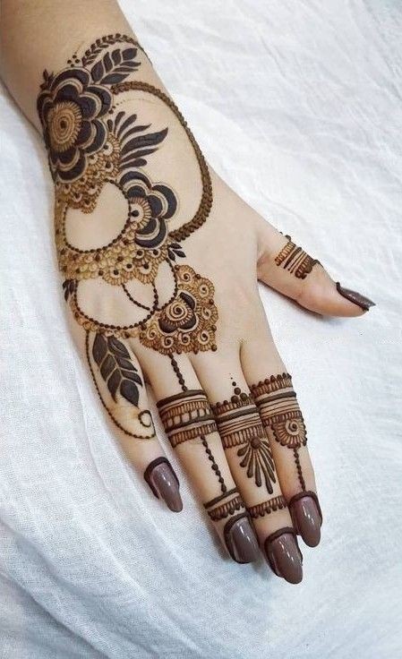 Back Hand Mehndi Design