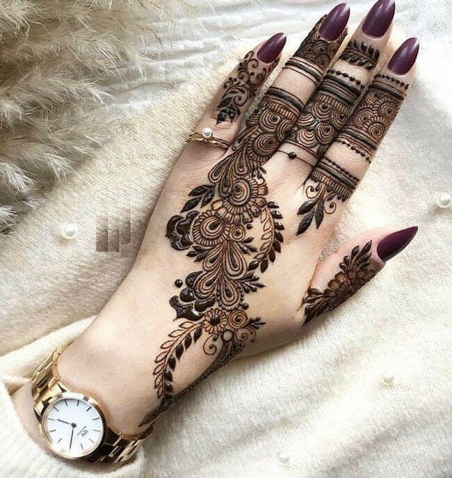 Back Hand Mehndi Design